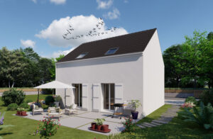 MAISON INDIVIDUELLE 76,33 m² à LE PLESSIS BELLEVILLE